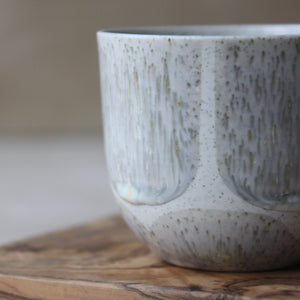 Coffee Cup, Light Stone Grey w/ brush strokes (250 ml)