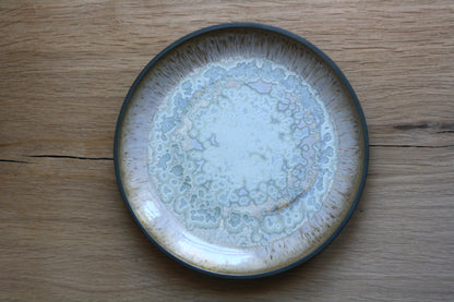 Lunch Plate, Matt Black w. crystal Glaze