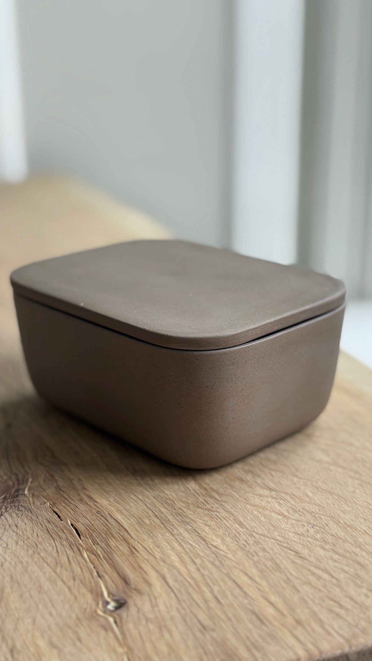 Butter Dish, Earth Brown