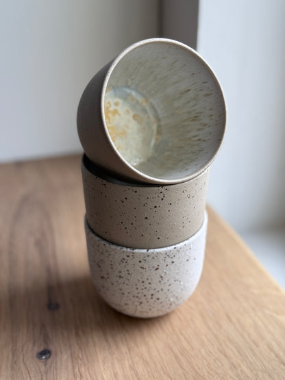 Coffee Cup, Sand w/ crystal glaze (250 ml)