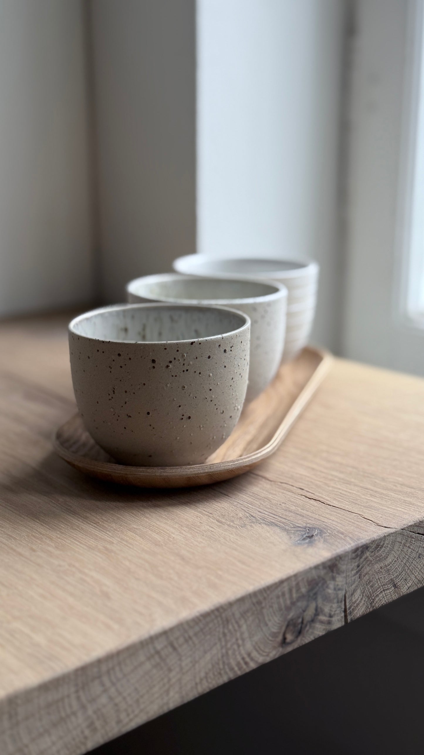 Cortado Cup, Sand & Dots w/ crystal glaze (130 ml)