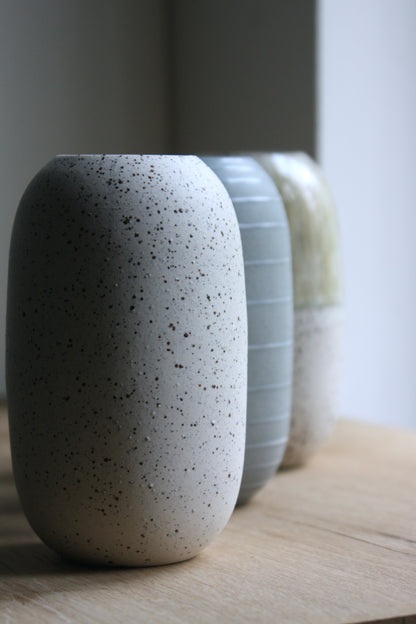 Vase, Large Wide, Dots & Dip