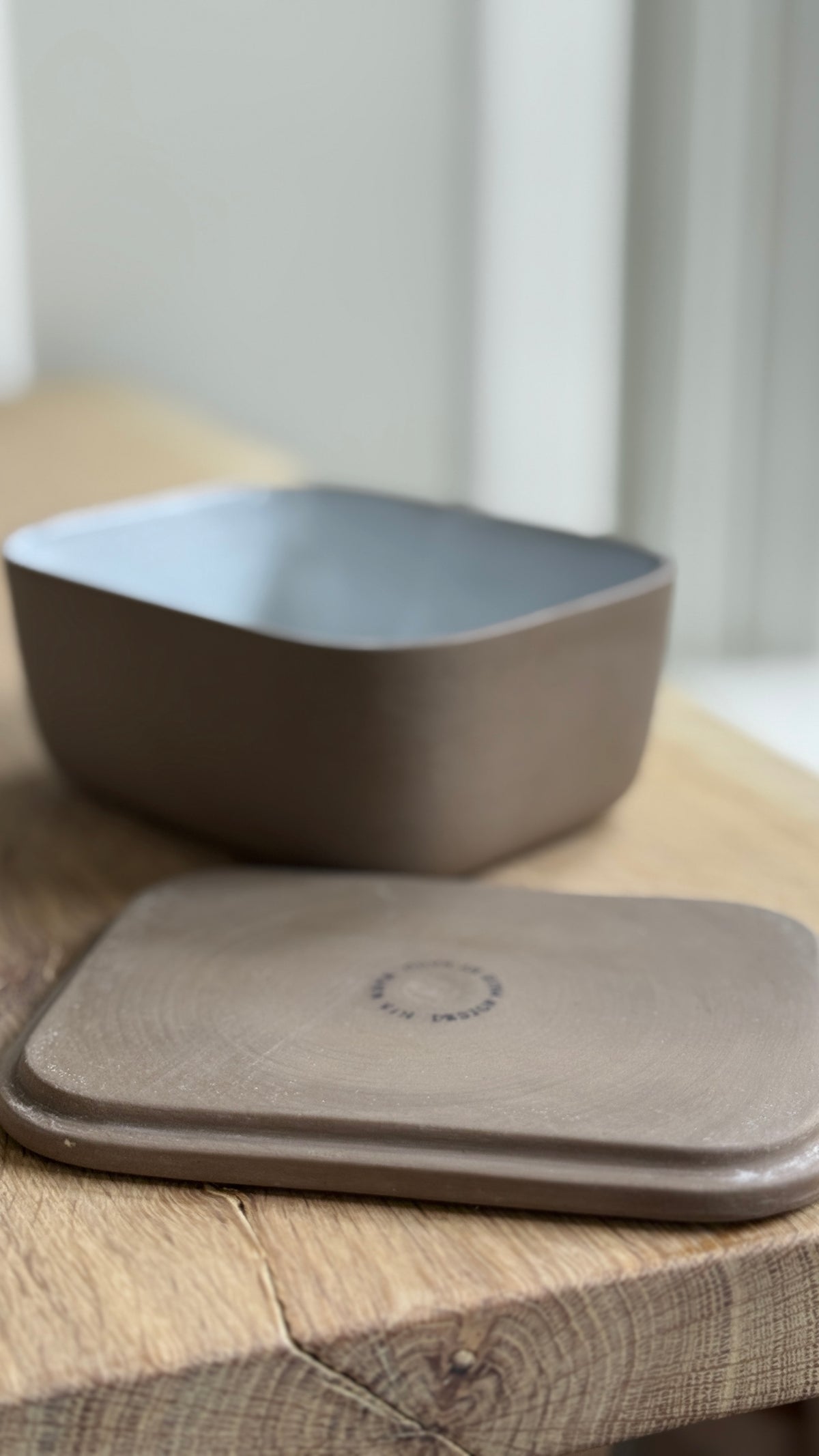 Butter Dish, Earth Brown