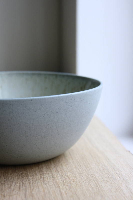 Ramen / Pasta Bowl, Stone Blue w/ Crystal Glaze