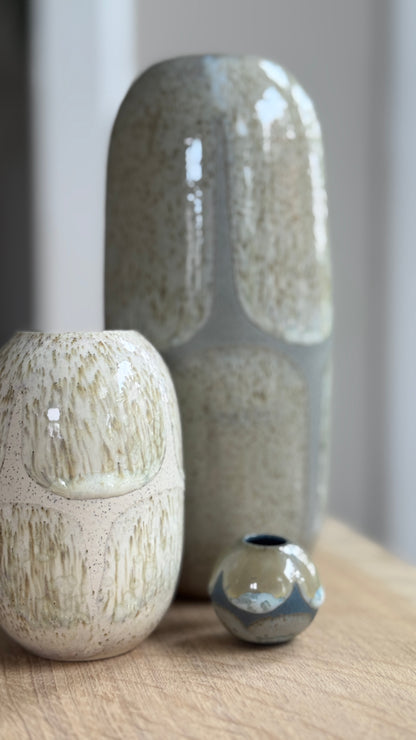 Vase, Large Tall, Stone Green / Brush (Kopi)