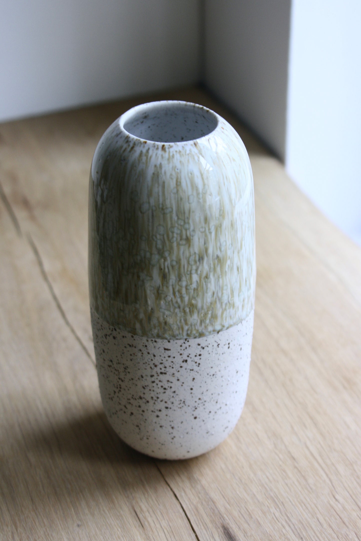 Vase, Large Tall, Dots & Dip