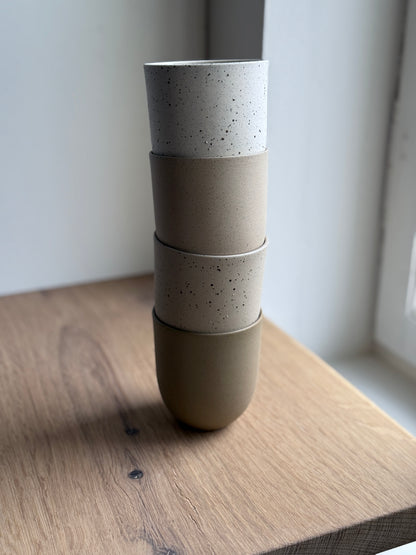 Coffee Cup, Dark Brown w/ crystal glaze (200 ml)