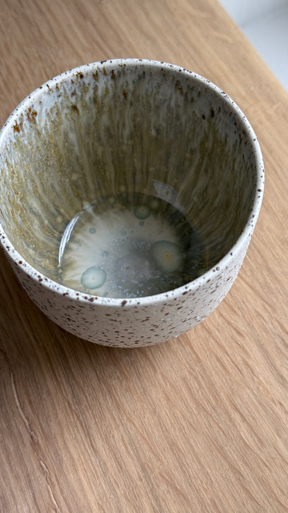 Coffee Cup, Dots w/ crystal glaze (250 ml)