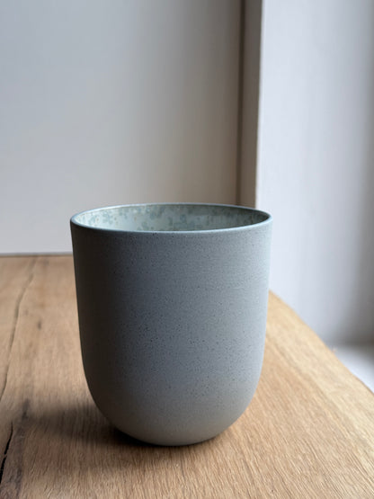 Coffe/Tea Cup, Stone Blue w/ crystal glaze (400 ml)