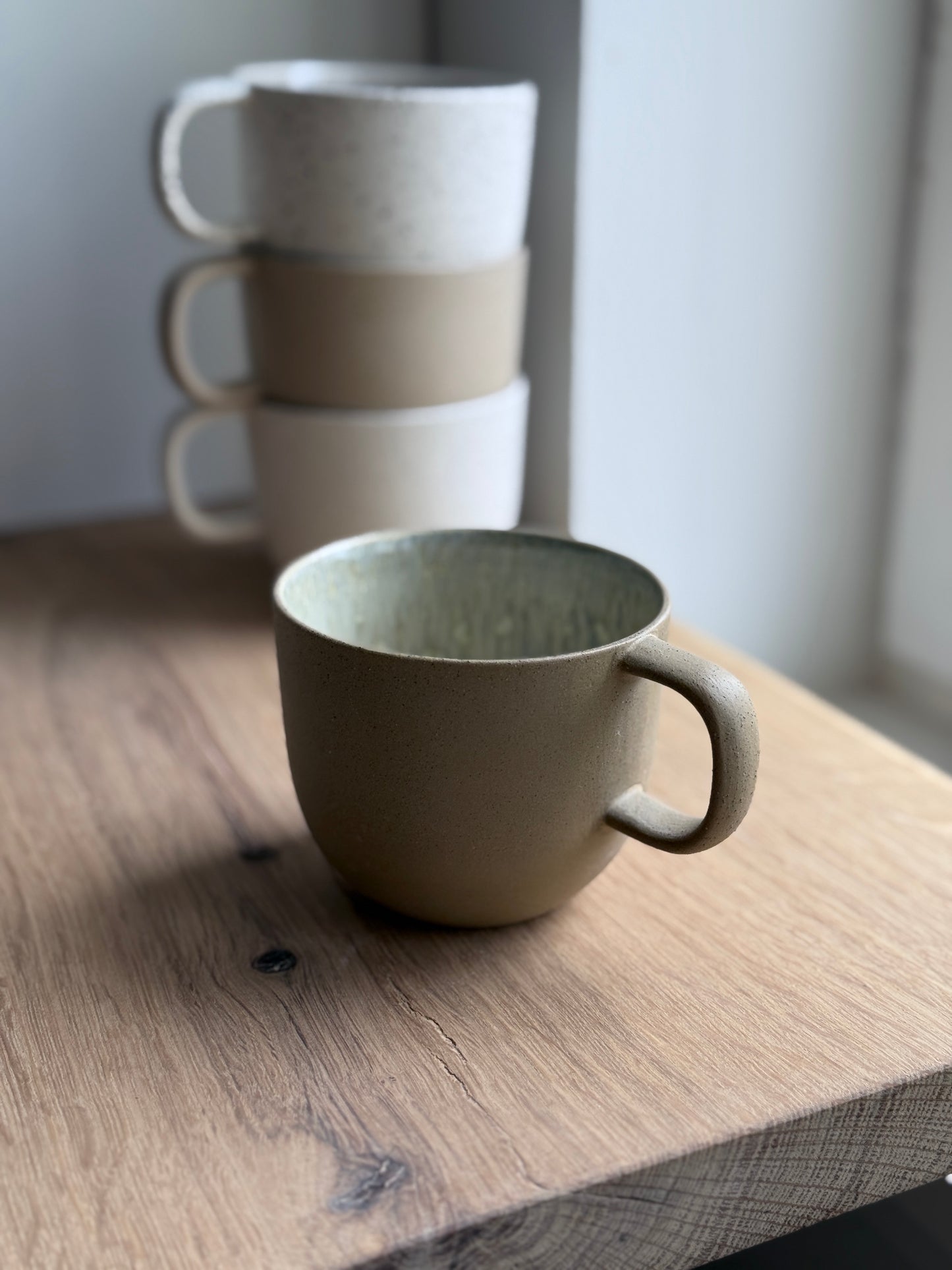 Mug with handle, Dark Brown w/Crystal glaze (250 ml)