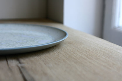 Dinner Plate, Stone Blue w. Crystal Glaze