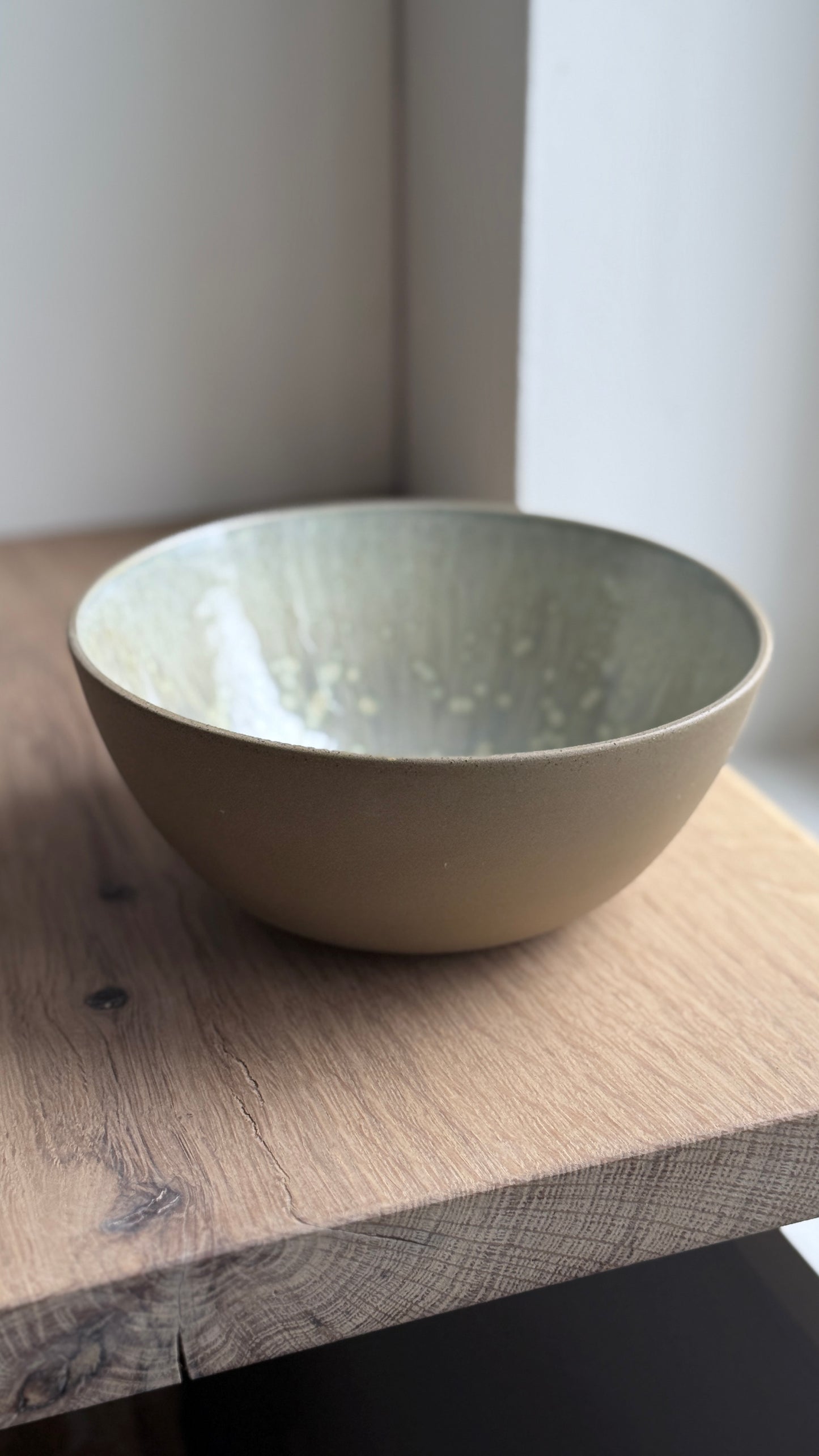 Ramen / Pasta Bowl, Dark Brown w/ Crystal Glaze