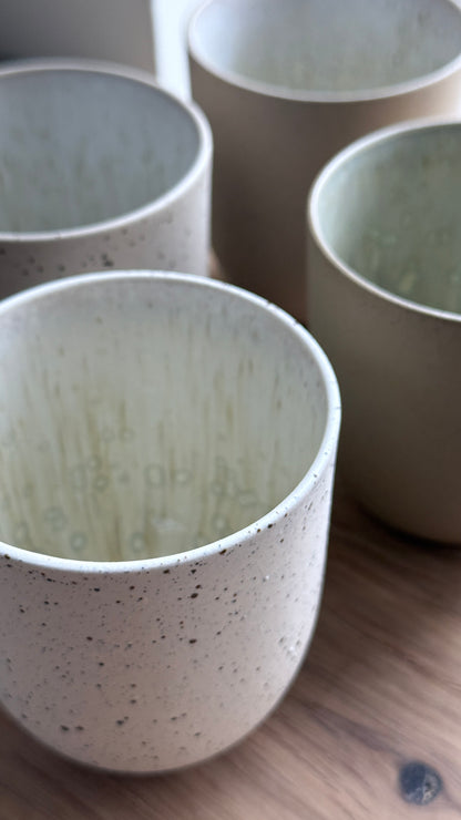 Coffee Cup, Dots w/ crystal glaze (200 ml)