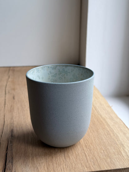 Coffe/Tea Cup, Stone Blue w/ crystal glaze (400 ml)