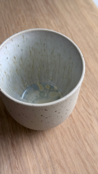 Coffee Cup, Sand & Dots w/ crystal glaze (200 ml)