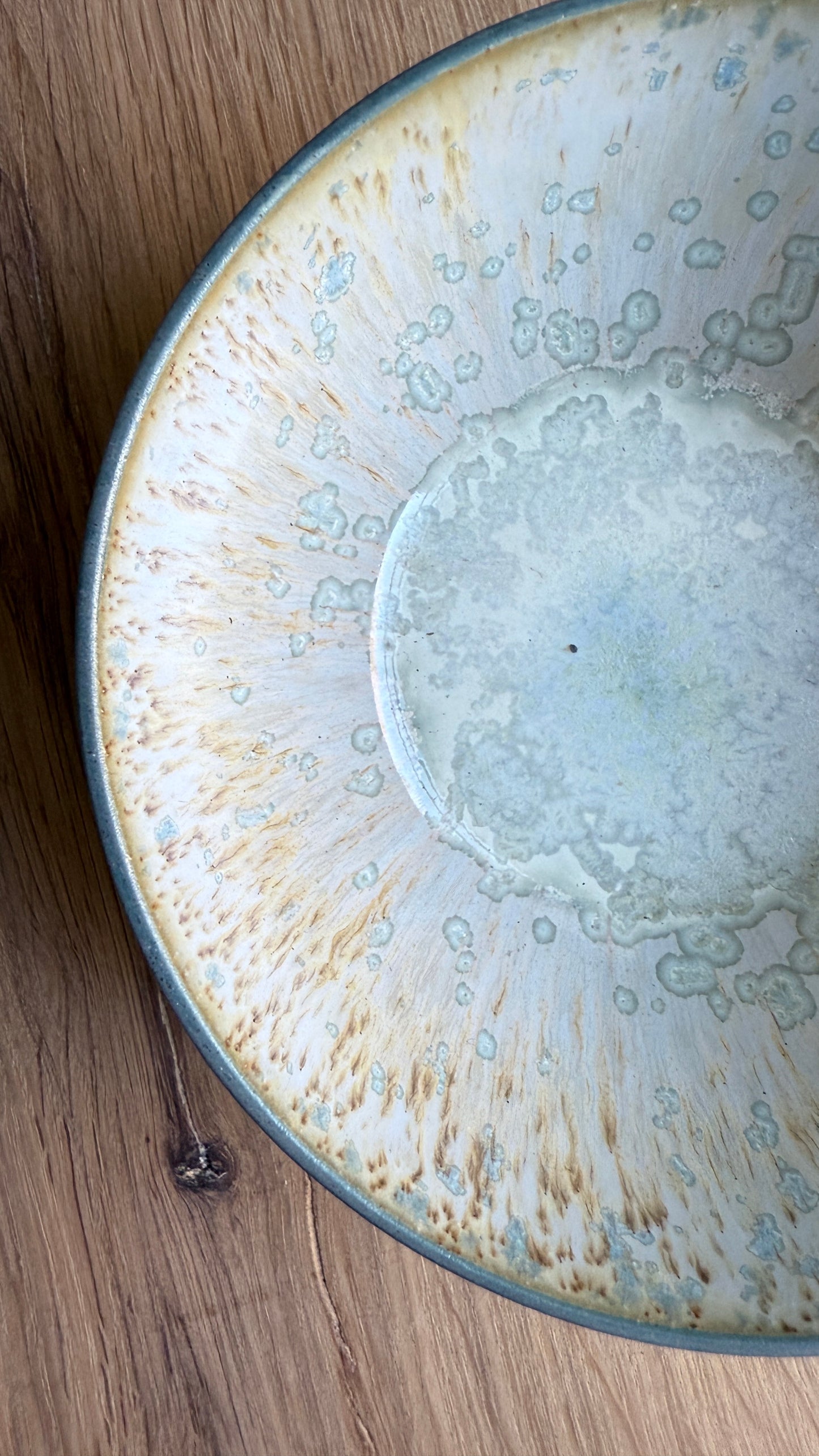 Breakfast bowl, Petrol Blue w/ Crystal Glaze