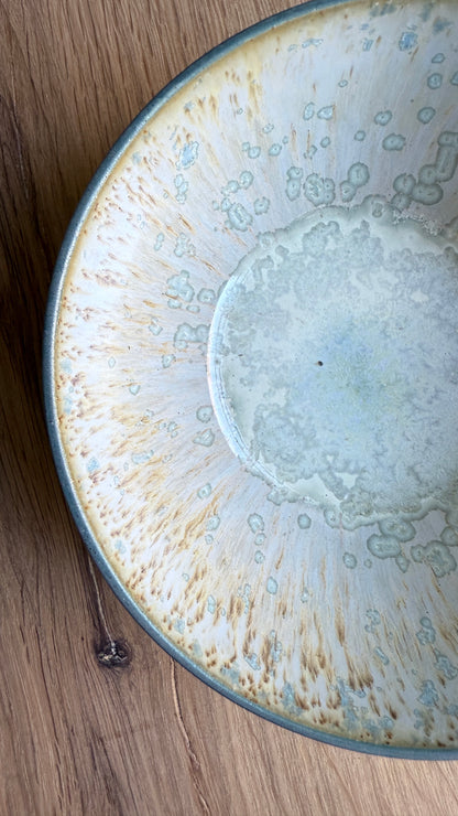 Breakfast bowl, Petrol Blue w/ Crystal Glaze