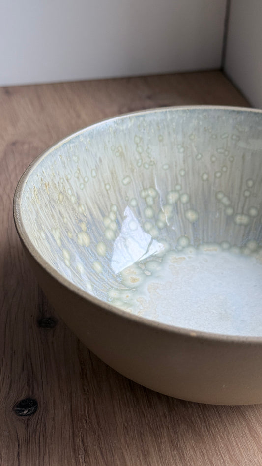 Ramen / Pasta Bowl, Dark Brown w/ Crystal Glaze
