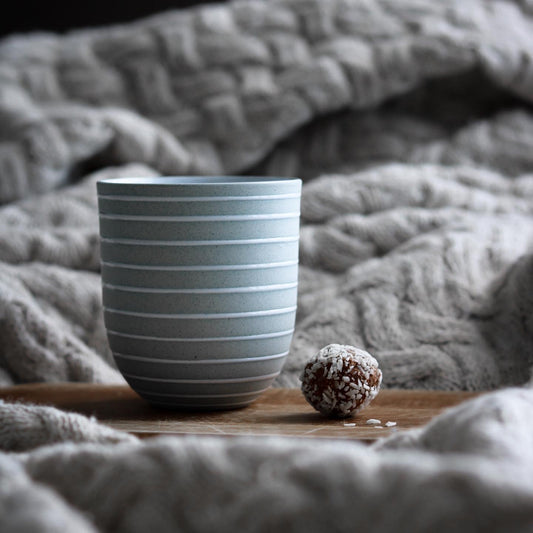 Coffee Cup, Stone Blue/Stripes (200 ml)