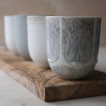 Coffee Cup, Light Stone Grey w/ brush strokes (200 ml)