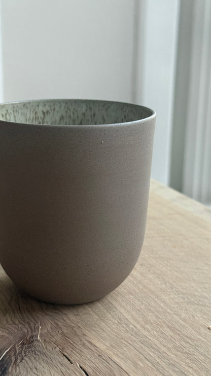 Coffe/Tea Cup, Earth Brown w/ crystal glaze (400 ml)