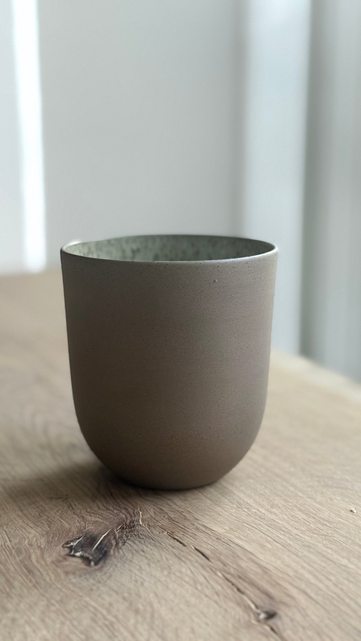 Coffe/Tea Cup, Earth Brown w/ crystal glaze (400 ml)