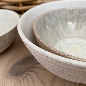 Breakfast bowl, Light Rose w/ Crystal Glaze