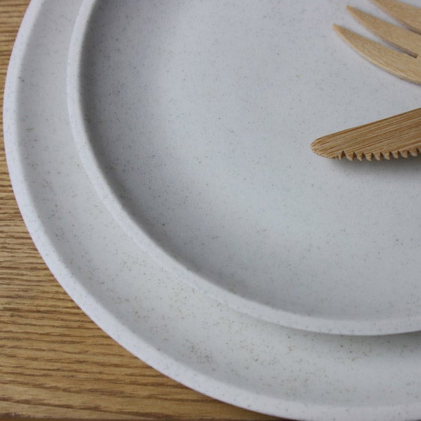 Lunch Plate, Light Stone Grey