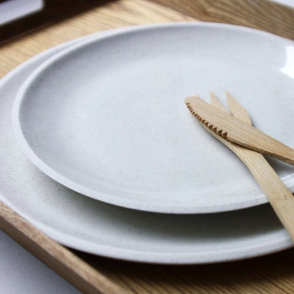 Lunch Plate, Light Stone Grey