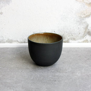 Cortado Cup, Black w/ crystal glaze (130 ml)