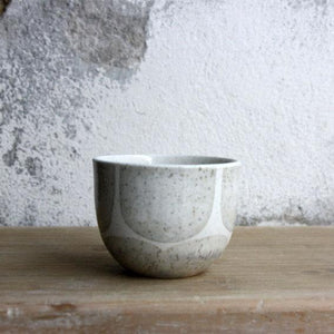 Espresso Cup, Light Stone Grey w/ brush strokes (75 ml)o