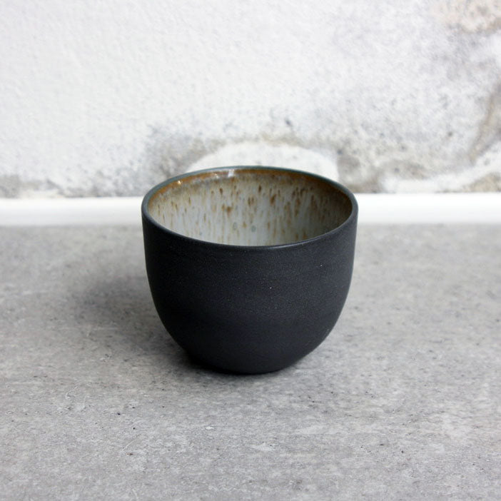 Espresso Cup, black w/ crystal glaze (75 ml)