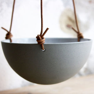 Hanging Bowl, Stone Blue (medium)