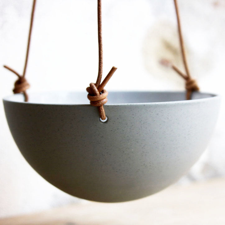 Hanging Bowl, Stone Blue (medium)
