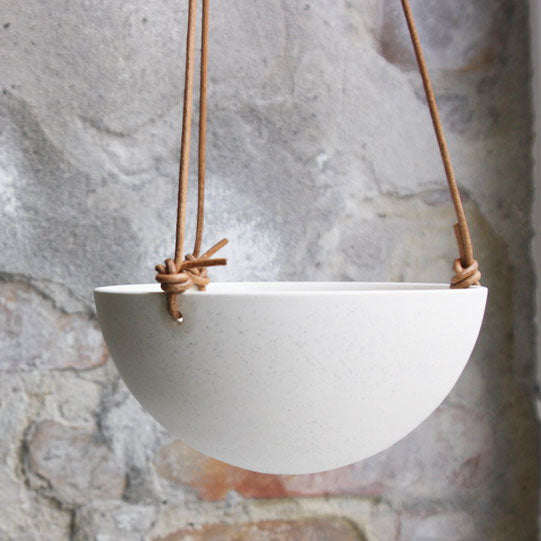 Hanging Bowl, Light Stone Grey (medium)