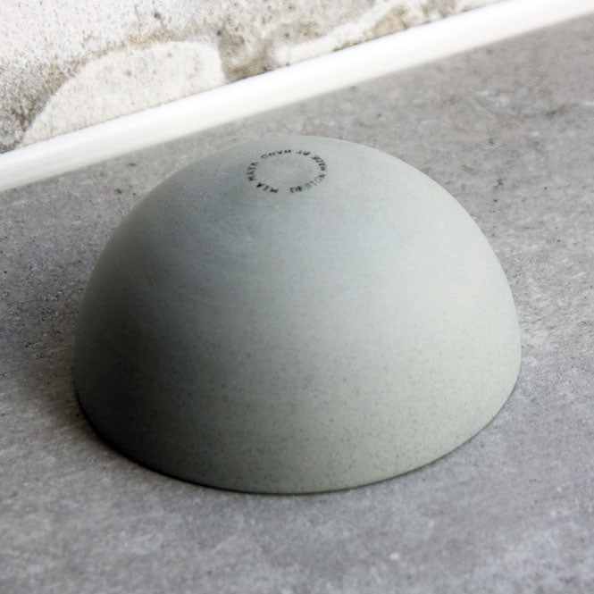 Half Sphere Bowl, Stone Blue w/ crystal glaze (medium)