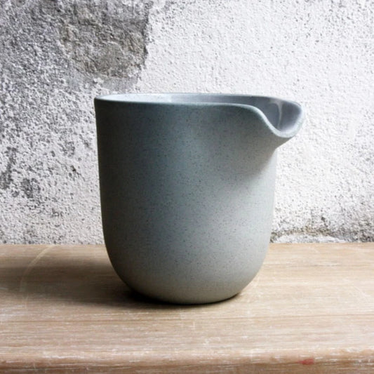 Jug, Stone Blue w/ white glaze (medium)