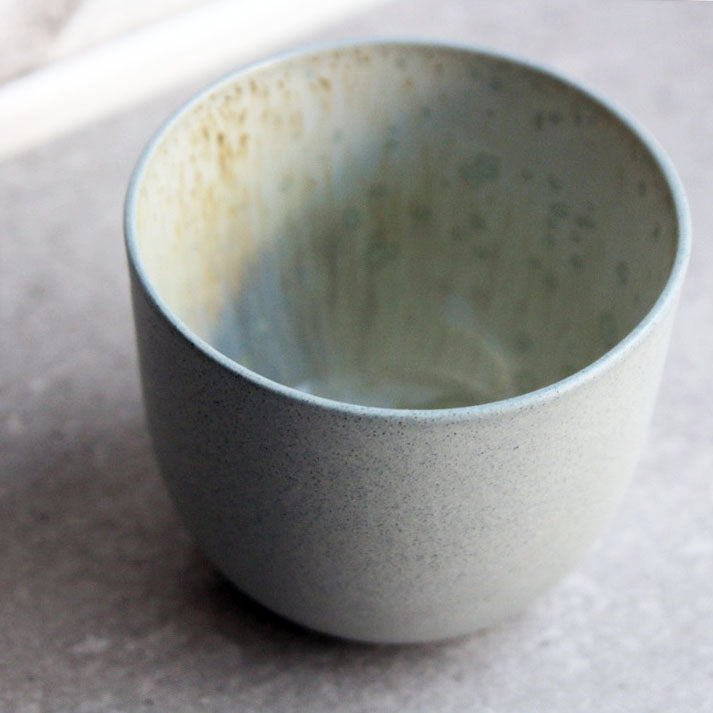 Coffee Cup, Stone Blue w/ crystal glaze (250 ml)