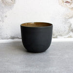 Coffee Cup, Black w/ crystal glaze (250 ml)