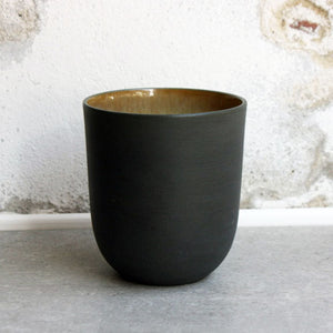 Coffe/Tea Cup, Black w/ crystal glaze (400 ml)