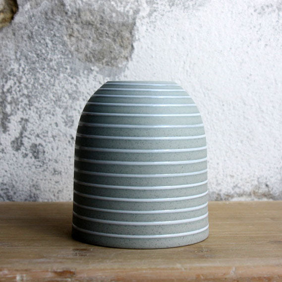 Coffee Cup, Stone Blue w/ glazed stripes (200 ml)