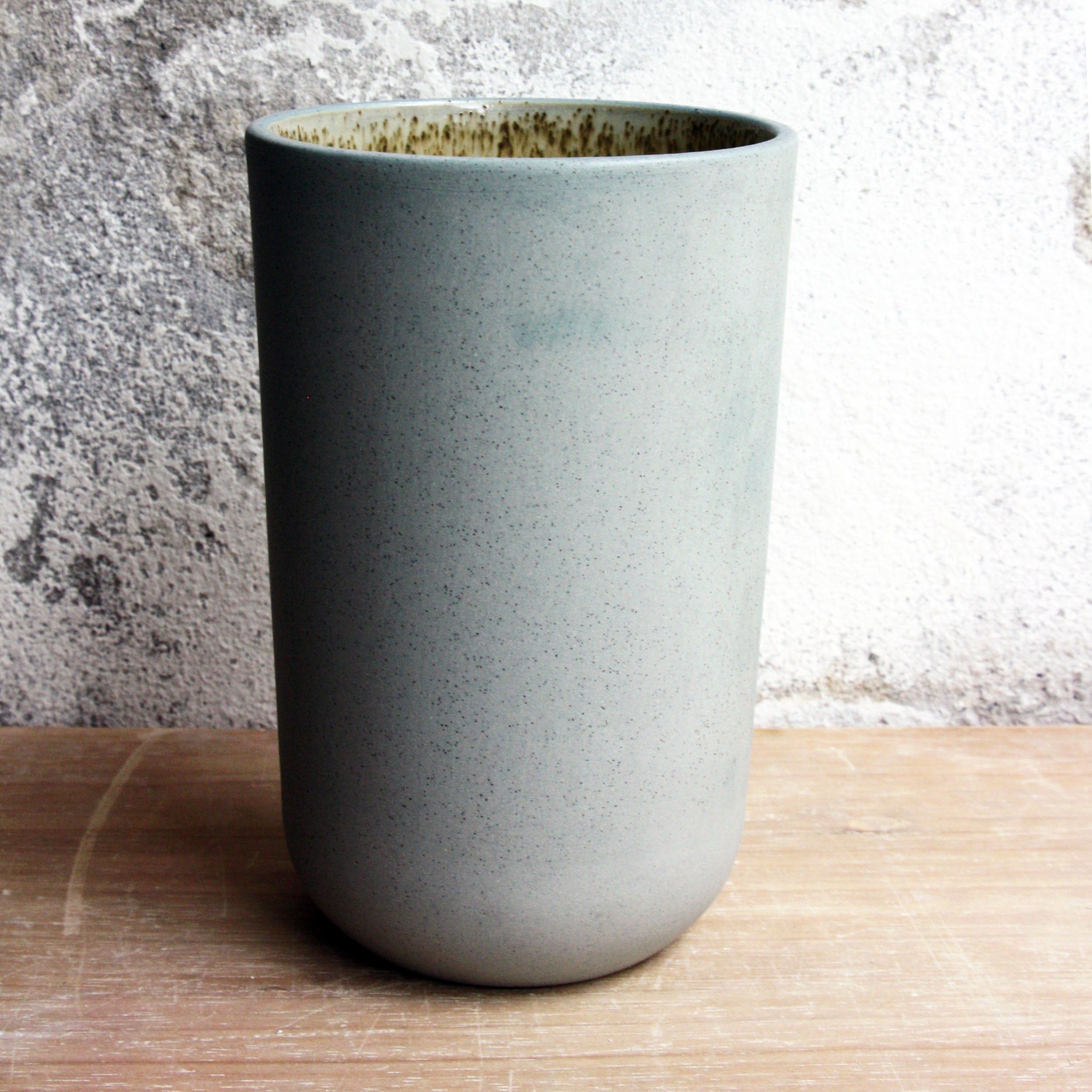 Vase, Stone Blue w/ crystal glaze (medium)