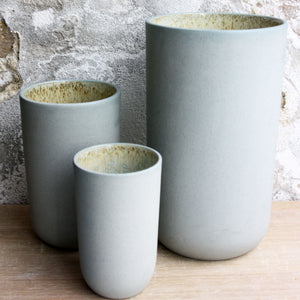 Vase, Stone Blue w/ crystal glaze (medium)