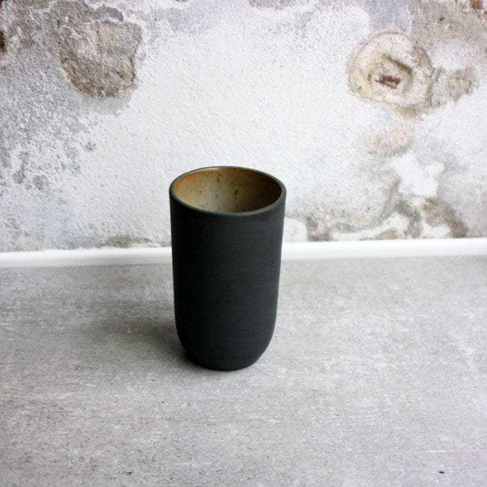 Vase, Black w/ crystal glaze (small)